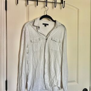 INC International Concepts Off-White Button-Up Shirt
